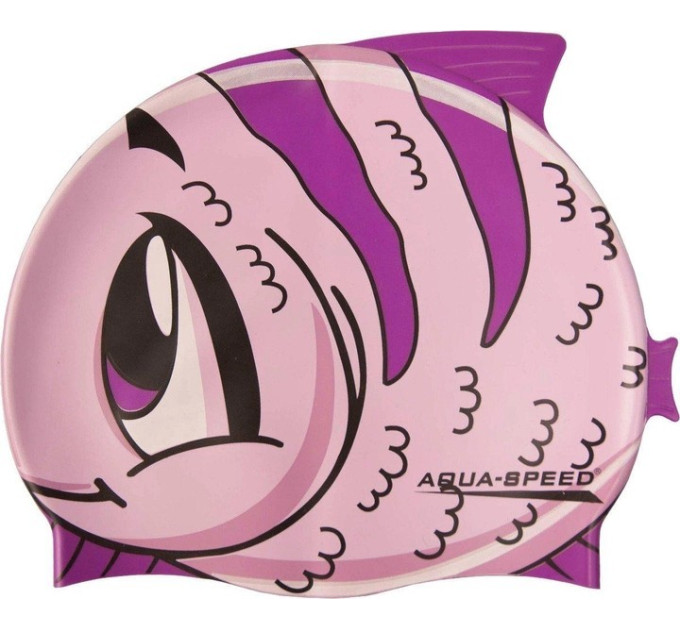 Шапка для плавання Aqua Speed ​​ZOO FISH 5528 рожевий Діт OSFM 115-fish