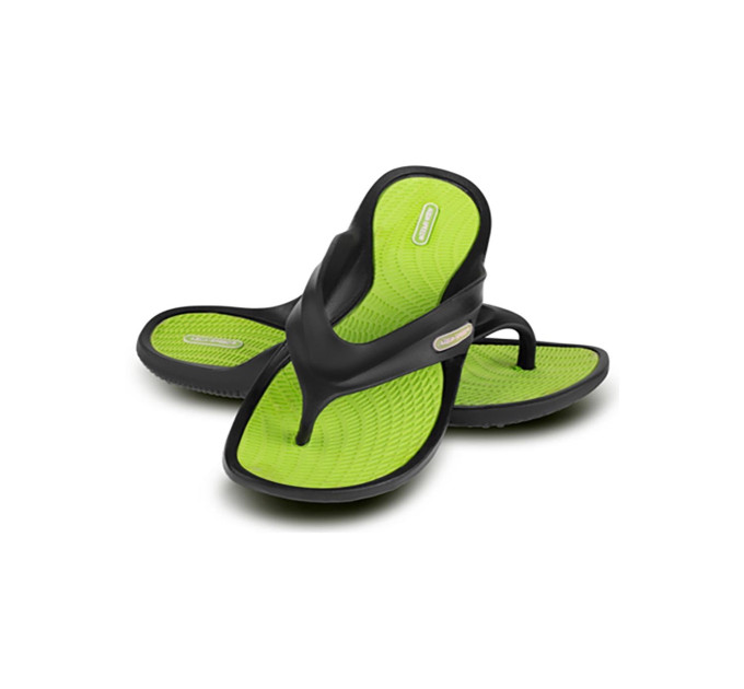 Шльопанці Aqua Speed RIVIERA чорний, салатовий 29 495-38 29