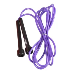 Скакалка в тубусі PVC JUMP ROPE Чорний Фіолетовий 275x0.5см (LS3115-p)