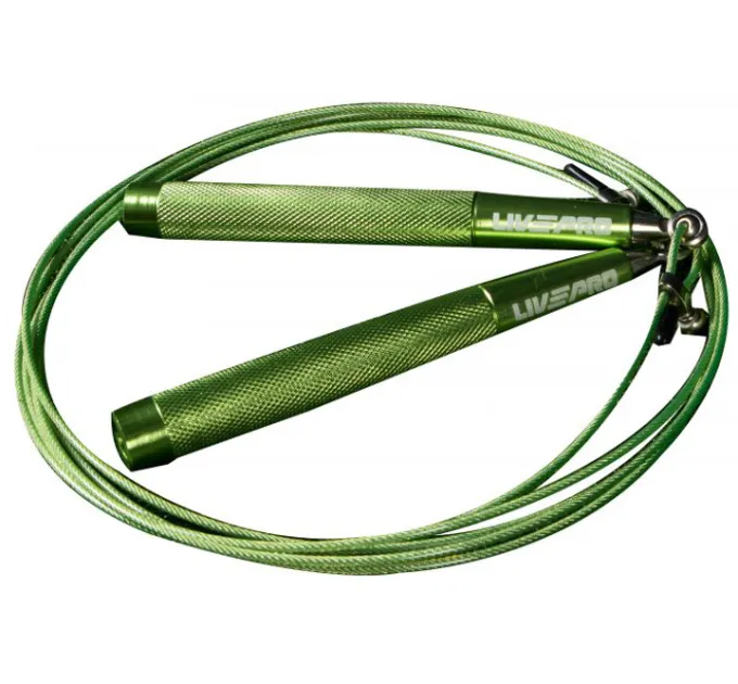 Скакалка швидкісна SPEED JUMPROPE Зелений 185гр (LP8283)