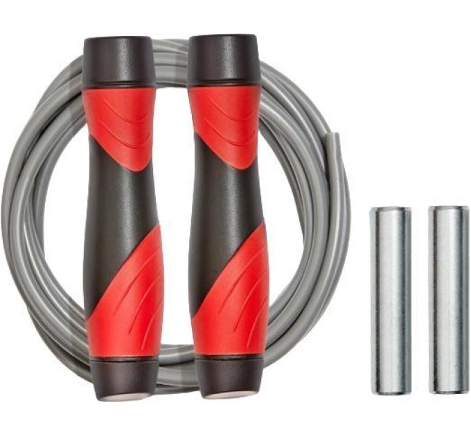 Скакалка Reebok Premium Skipping Rope чорний, червоний Уні 280 см RARP-12021