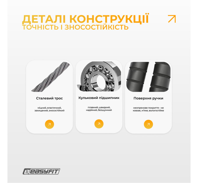 Скакалка з обважнювачем EasyFit
