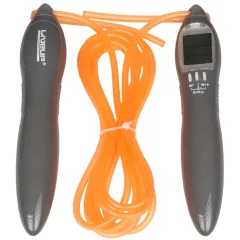 Скакалка з ел. лічильником LiveUP ELECTRONIC JUMP ROPE сіро, помаранчевий 275см LS3123