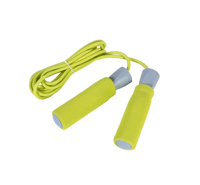 Скакалка PVC FOAM HANDLE JUMP ROPE Жовтий 275x0.6см (LS3118) Скакалка PVC FOAM HANDLE JUMP ROPE Жовтий 275x0.6см (LS3118)