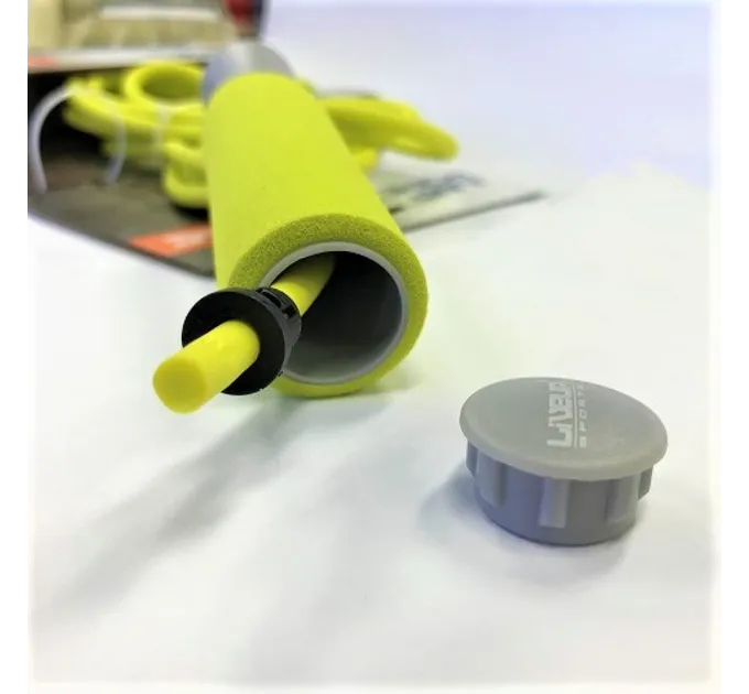 Скакалка PVC FOAM HANDLE JUMP ROPE Жовтий 275x0.6см (LS3118)