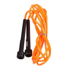 Скакалка в тубусі PVC JUMP ROPE Чорний Помаранчевий 275x0.5см (LS3115-o)