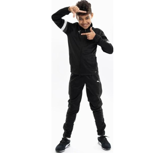 Костюм спортивний PUMA teamRISE Tracksuit Jr чорний Дитячий 128 см 658655-03 128 см