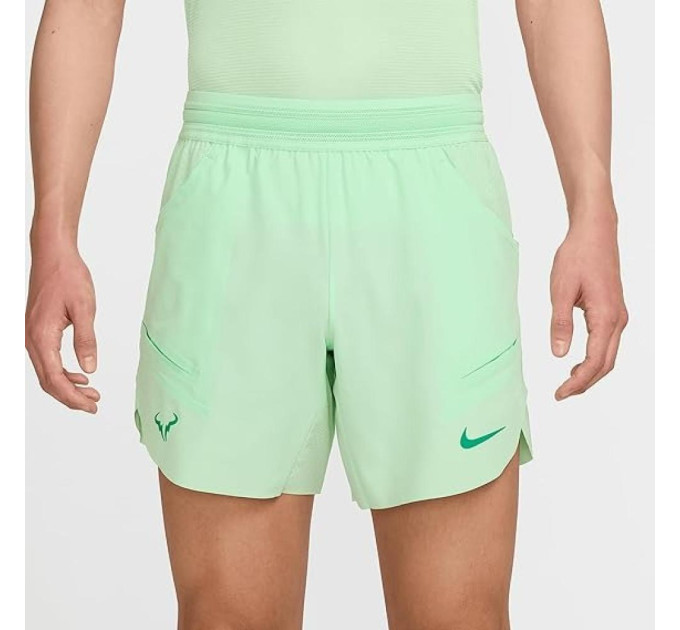 Чоловічі Шорти Nike RAFA MNK DFADV SHORT 7IN Світло-зелений XL (DV2881-376 XL)