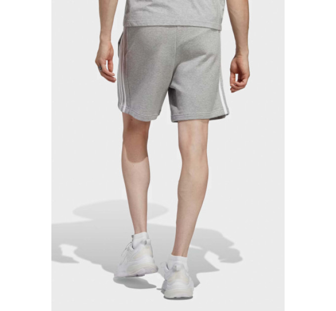 Чоловічі Шорти Adidas Essentials French Terry 3-Stripes Shorts Сірий XL (7dIC9437 XL)