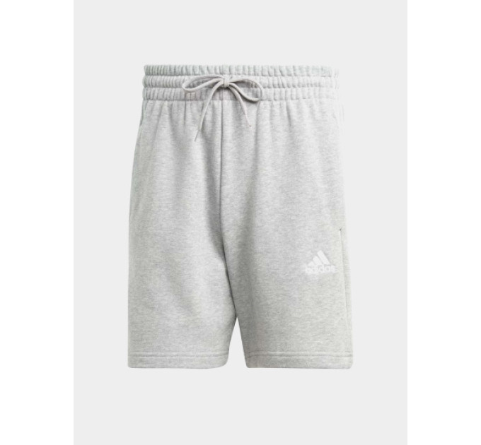 Чоловічі Шорти Adidas Essentials French Terry 3-Stripes Shorts Сірий XL (7dIC9437 XL)