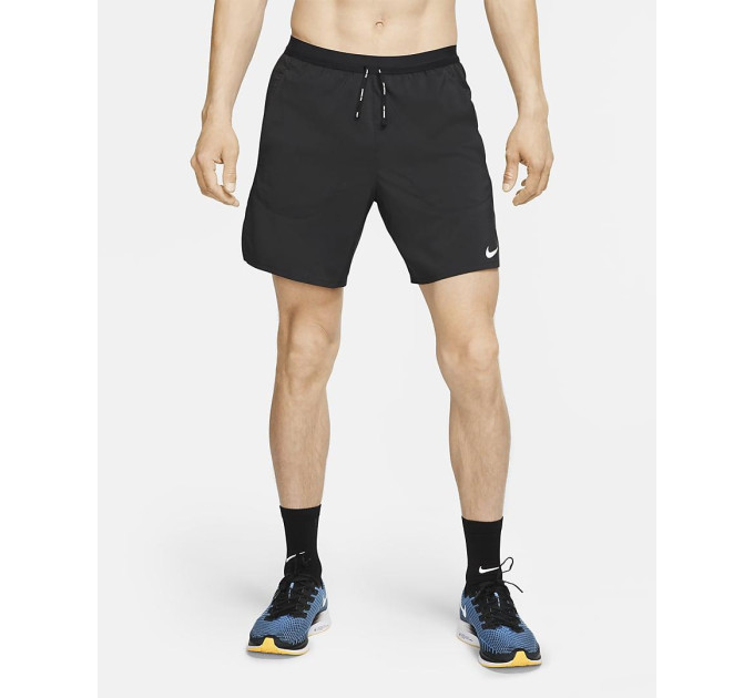 Чоловічі Шорти для бігу 2 в 1 Nike Flex Stride Чорний S (7dCJ5471-010 S)