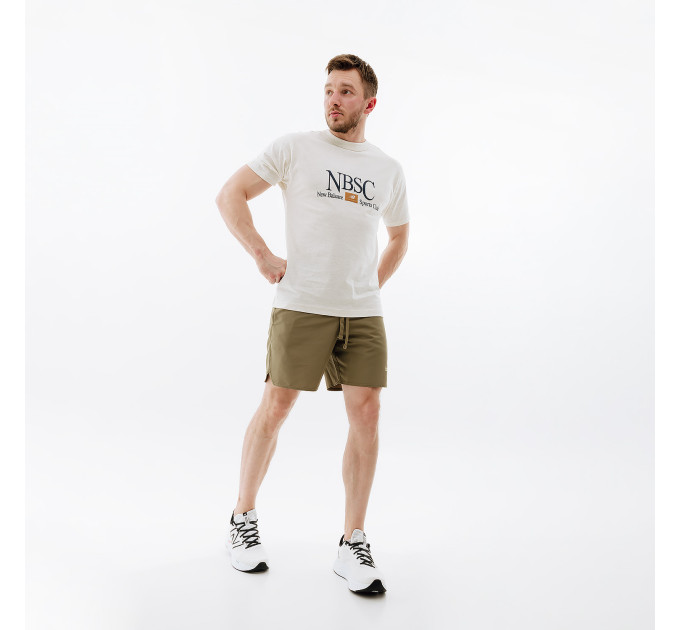 Чоловічі Шорти New Balance Essentials Reimagined Woven Хакі L (7dMS31519CGN L)