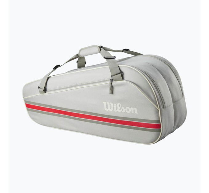 Чохол Wilson 6PK TEAM RACKET BAG 2025 Сірий 76,2 x 24,13 x 33,02 см (WR8039903001)
