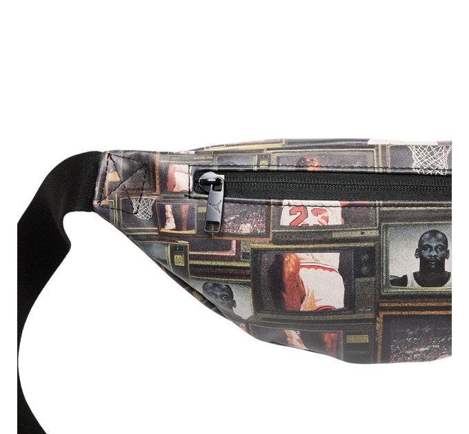 Сумка на пояс Nike Jordan JAM BOROUGH GFX CROSSBODY BAG 2L чорний, сірий Чол 27 x 14 x 12 cм MA9065-K90