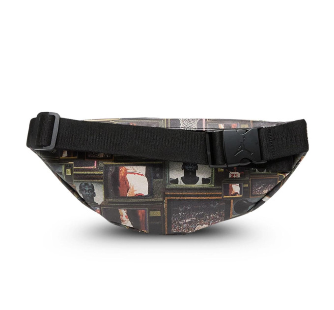 Сумка на пояс Nike Jordan JAM BOROUGH GFX CROSSBODY BAG 2L чорний, сірий Чол 27 x 14 x 12 cм MA9065-K90