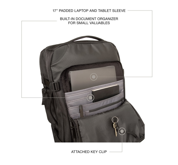 Чоловіча Сумка Eastpak TRAVELPACK CNNCT Чорний One size (7dEK0A5B7Z80W One size)
