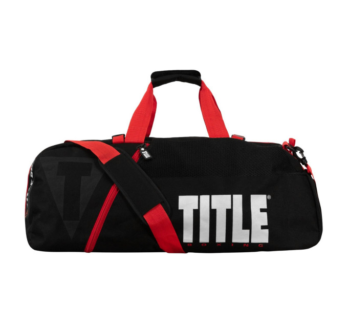 Спортивна сумка TITLE Boxing Champion Sport Bag/Backpack Black/Red Спортивна сумка TITLE Boxing Champion Sport Bag/Backpack Black/Red