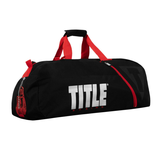 Спортивна сумка TITLE Boxing Champion Sport Bag/Backpack Black/Red