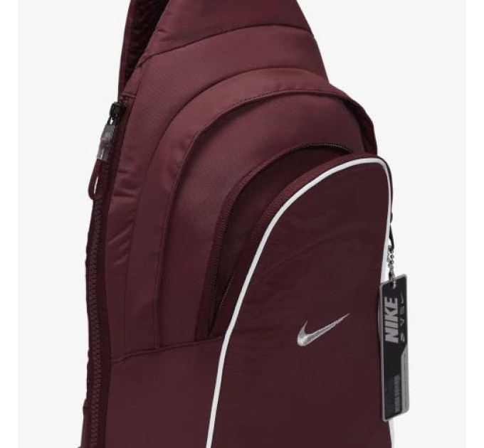 Сумка через плече Nike NK NSW ESSNTL SLING BG-MTL PLL 8L Бордовий 44,5x22x10 см (FB2851-681)