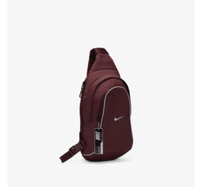 Сумка через плече Nike NK NSW ESSNTL SLING BG-MTL PLL 8L Бордовий 44,5x22x10 см (FB2851-681)