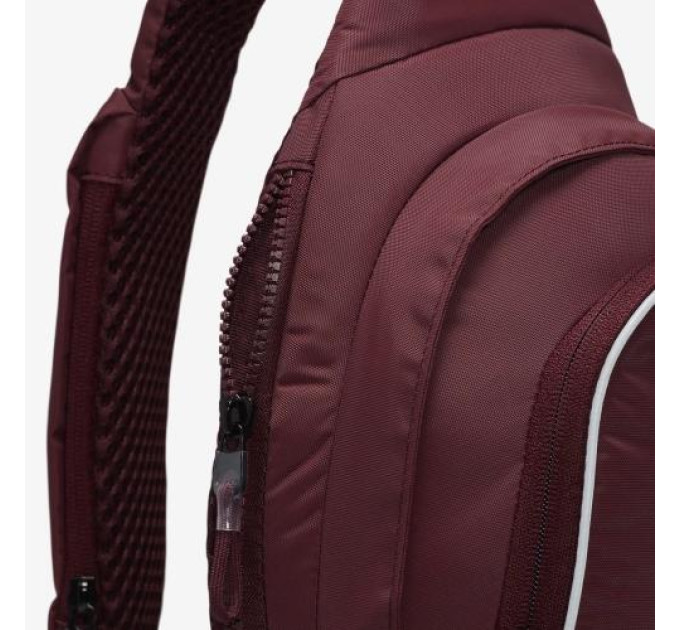Сумка через плече Nike NK NSW ESSNTL SLING BG-MTL PLL 8L Бордовий 44,5x22x10 см (FB2851-681)