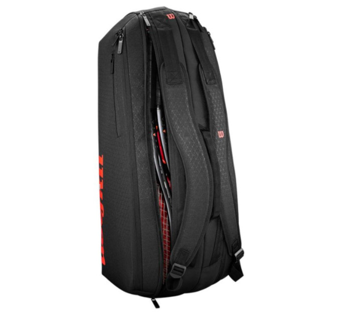 Чохол Wilson CLASH V3 6PK RACQUET BAG Чорний 74 x 25,4 x 33 см (WR8038101001)