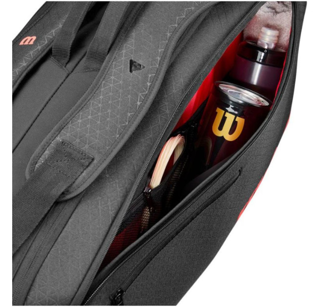 Чохол Wilson CLASH V3 6PK RACQUET BAG Чорний 74 x 25,4 x 33 см (WR8038101001)