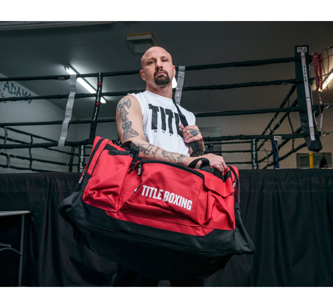 Спортивна сумка TITLE Boxing Deluxe Gear Bag Red (70л.)