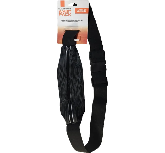 Пояс для бігу LiveUP WAIST PACK чорний 25X9см LS3733-blk Пояс для бігу LiveUP WAIST PACK чорний 25X9см LS3733-blk