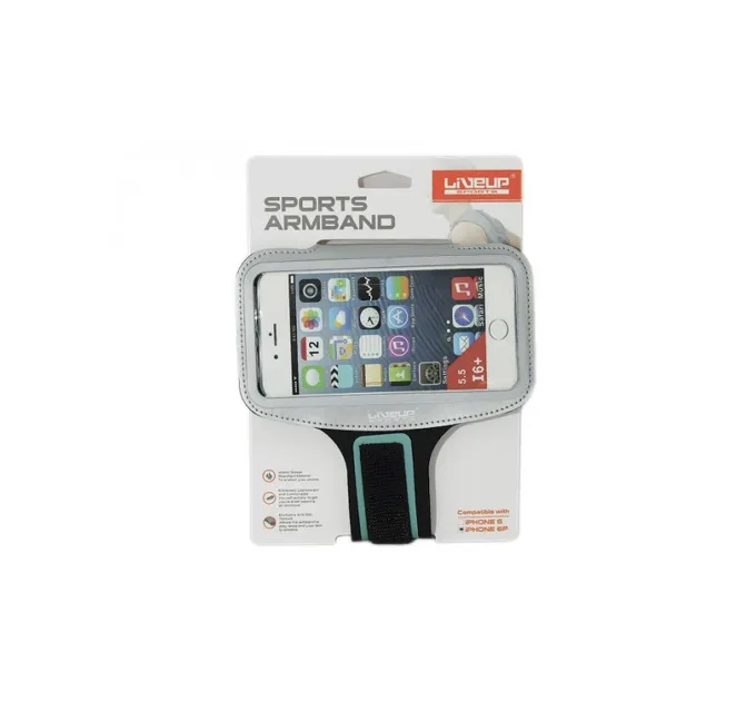 Чохол для телефону SPORTS ARMBAND Чорний, Білий 135х67мм (LS3720B)