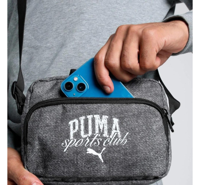 Сумка Puma PHASE CLASS Crossbody Bag 2,5L Сірий 20 х 15,5 х 6 см (091179-01)