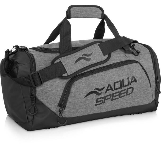 Cумка Aqua Speed Duffel bag L 60151 Сірий, Чорний 55x26x30см (141-37)