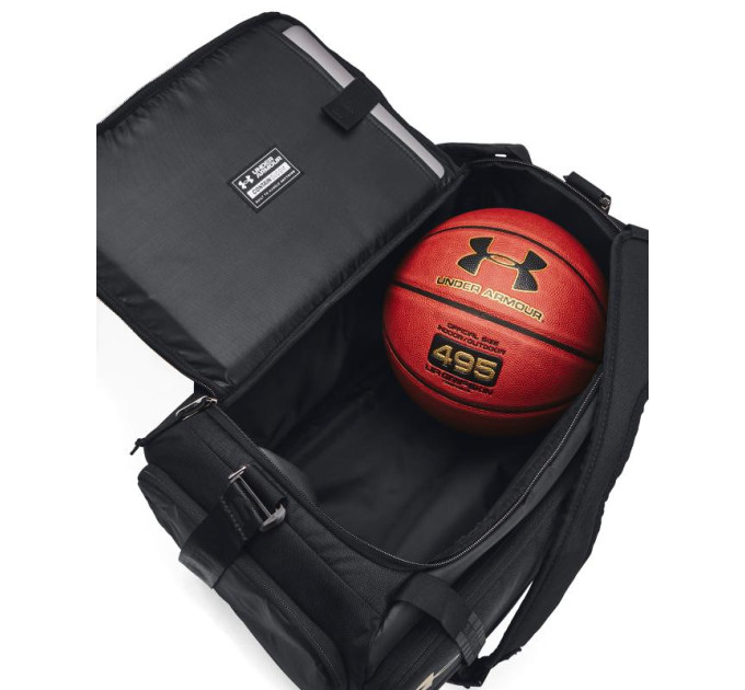 Сумка UA Contain Duo SM BP Duffle 40L Чорний 55x40x28 см (1381920-001)