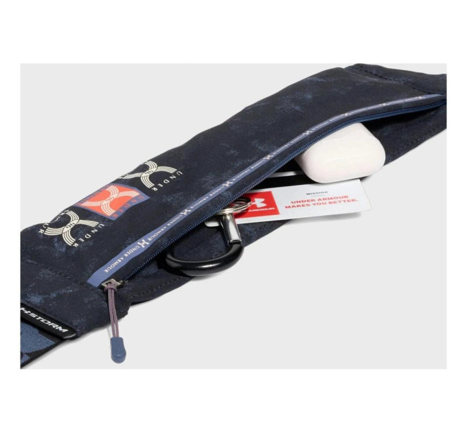 Сумка на пояс UA Velociti Run Belt Чорний 33,3 х 8,9 см (1388914-002)