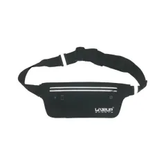 Пояс для бiгу LiveUP WAIST PACK чорний 34x9см LS3704