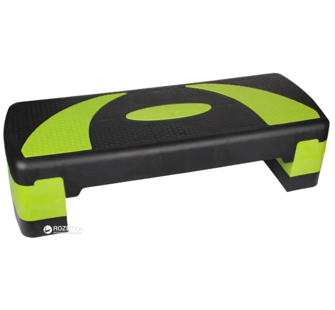 Степ-платформа LiveUP POWER STEP зелений, чорний 78х30х10-20см LS3168B Степ-платформа LiveUP POWER STEP зелений, чорний 78х30х10-20см LS3168B