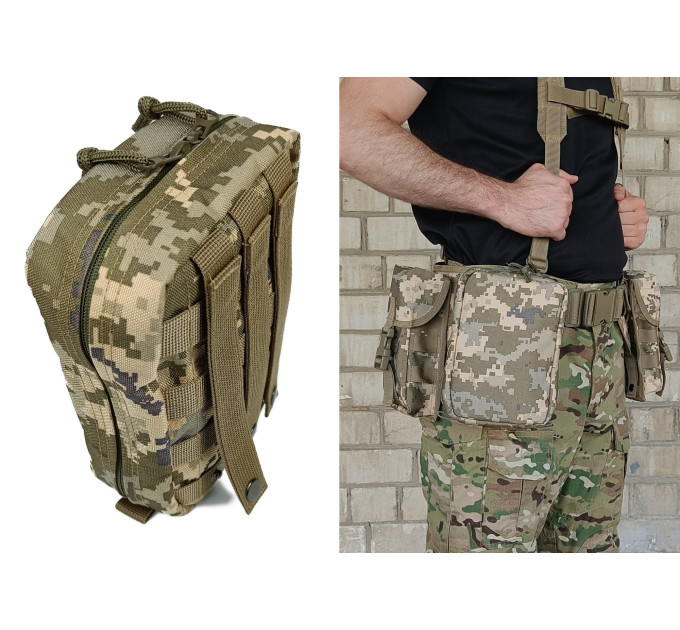 Підсумок аптечка тактична MOLLE піксель ЗСУ MM-14 для РПС, разгрузки або жилету Підсумок аптечка тактична MOLLE піксель ЗСУ MM-14 для РПС, разгрузки або жилету