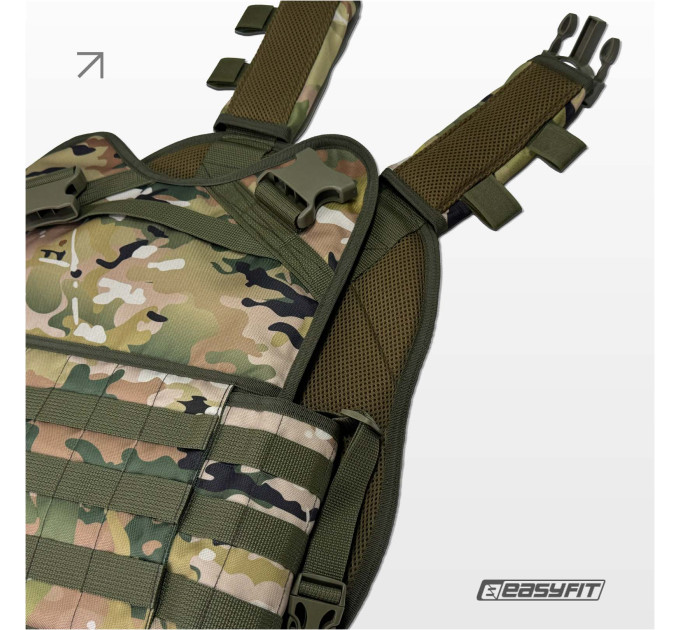 Плитоноска Pantsyr-2 (тактичний військовий жилет, бронежилет MOLLE) Multicam Original (Classic)