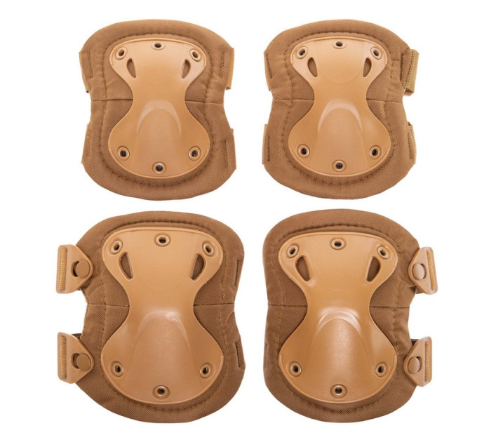 Тактичні наколінники та налокітники T-Pads захисні анатомічної форми койот Тактичні наколінники та налокітники T-Pads захисні анатомічної форми койот