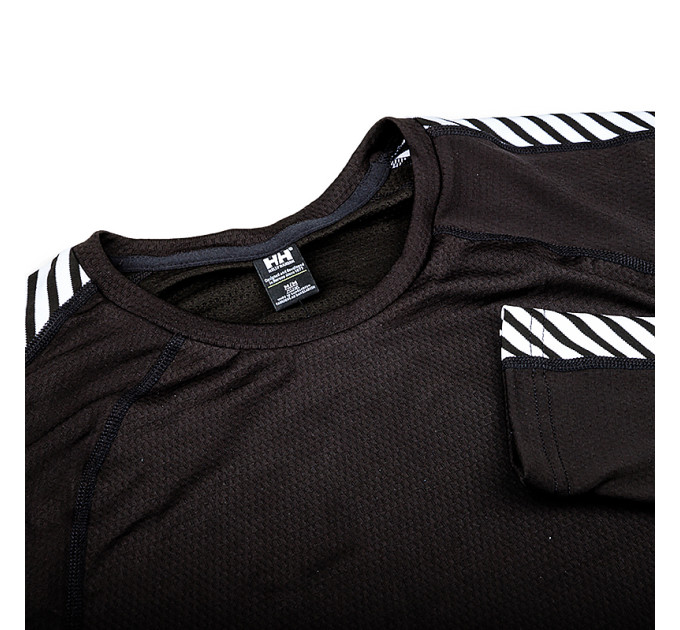 Жіноча Термокофта HELLY HANSEN LIFA ACTIVE STRIPE CREW Чорний S (7d49413-990 S)