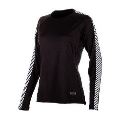 Жіноча Термокофта HELLY HANSEN LIFA ACTIVE STRIPE CREW Чорний XS (7d49413-990 XS)