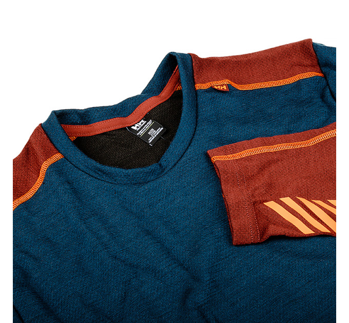 Чоловіча Термокофта HELLY HANSEN LIFA MERINO MIDWEIGHT CREW Синій M (7d49364-574 M)