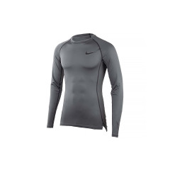 Чоловіча Термофутболка Nike DF TIGHT TOP LS Сірий M (7dDD1990-068 M)