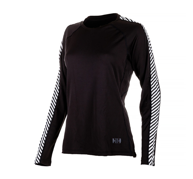 Жіноча Термокофта HELLY HANSEN LIFA ACTIVE STRIPE CREW Чорний L (7d49413-990 L)