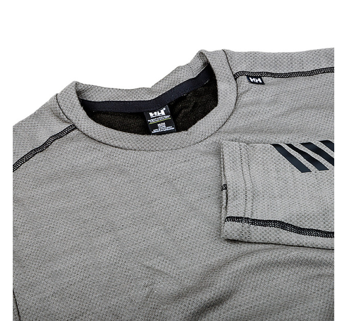 Чоловіча Термокофта HELLY HANSEN LIFA MERINO MIDWEIGHT CREW Сірий XL (7d49364-876 XL)