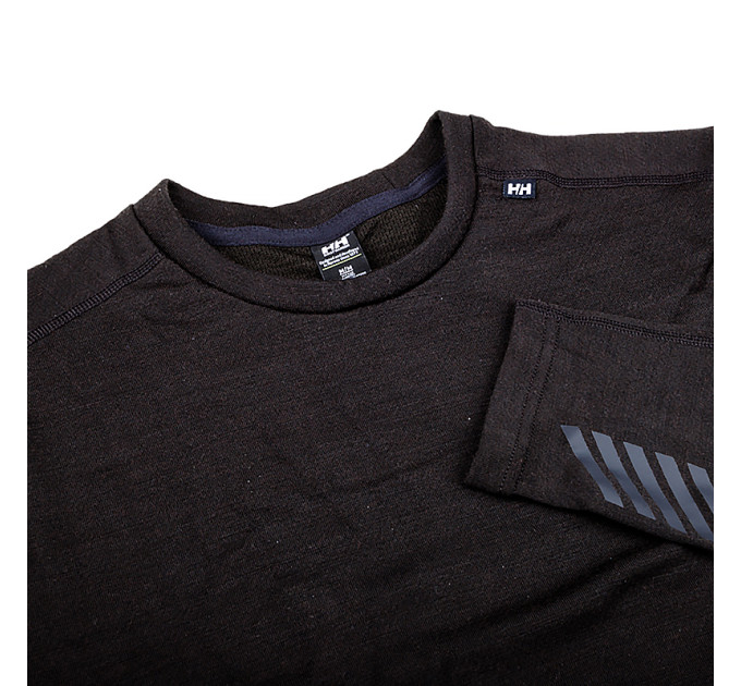 Чоловіча Термокофта HELLY HANSEN LIFA MERINO MIDWEIGHT CREW Чорний L (7d49364-990 L)