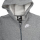 Дитяча Толстовка Nike B NSW HOODIE FZ CLUB Сірий 122-128 (7dBV3699-091 122-128)