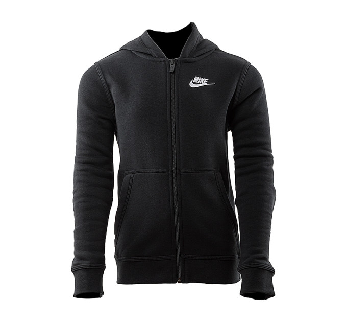 Дитяча Толстовка Nike B NSW HOODIE FZ CLUB Чорний 122-128 (7dBV3699-010 122-128)