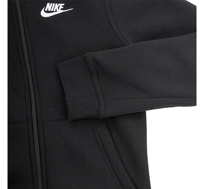 Дитяча Толстовка Nike B NSW HOODIE FZ CLUB Чорний 128-137 (7dBV3699-010 128-137)