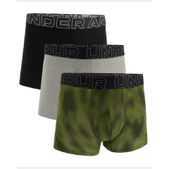 Труси UA PERFORMANCE COTTON - SOLID 3 IN 3PK Зелений, Сірий, Чорний M (1383892-391 M)